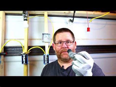 how to knock out tabs in a junction box|knock out electrical box removal.